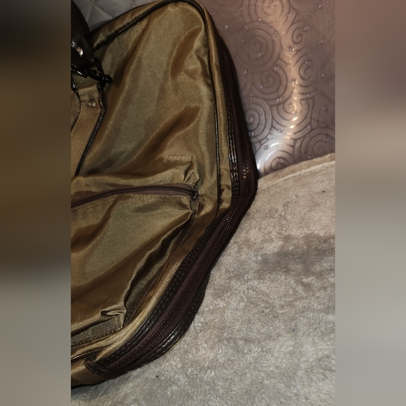 YSL Garment Bag In Army Green & Brown - Picture 12 of 17
